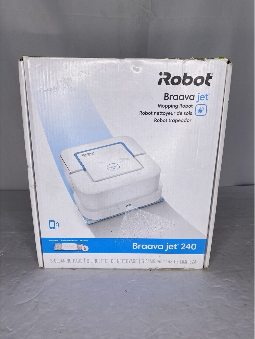 iRobot Braava Jet 245 Automatic Mopping Robot - Tested No Charger